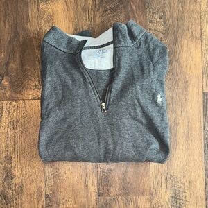 Polo Ralph Lauren Charcoal Zip-Up Sweater